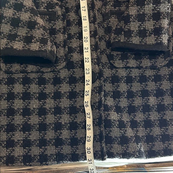 Gap Kids Size XXL (14-16) Houndstooth Pea Coat - Picture 7 of 9